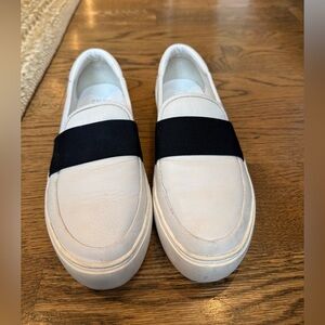 UGG Cream and Black Slip-On Loafers women’s